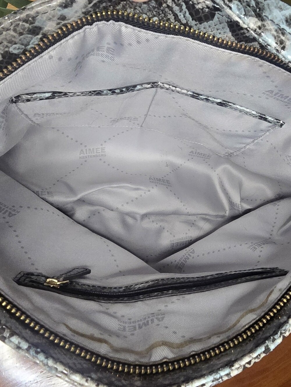 Aimee Kestenberg XL Tuscany Hobo Bag Snakeskin Print - Picture 7 of 14
